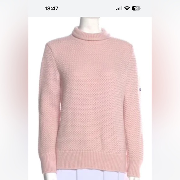 Pink knit turtleneck from Saint James - Picture 1 of 5